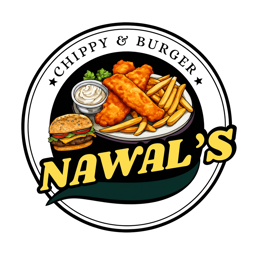 Nawal’s Chippy n Burger logo.